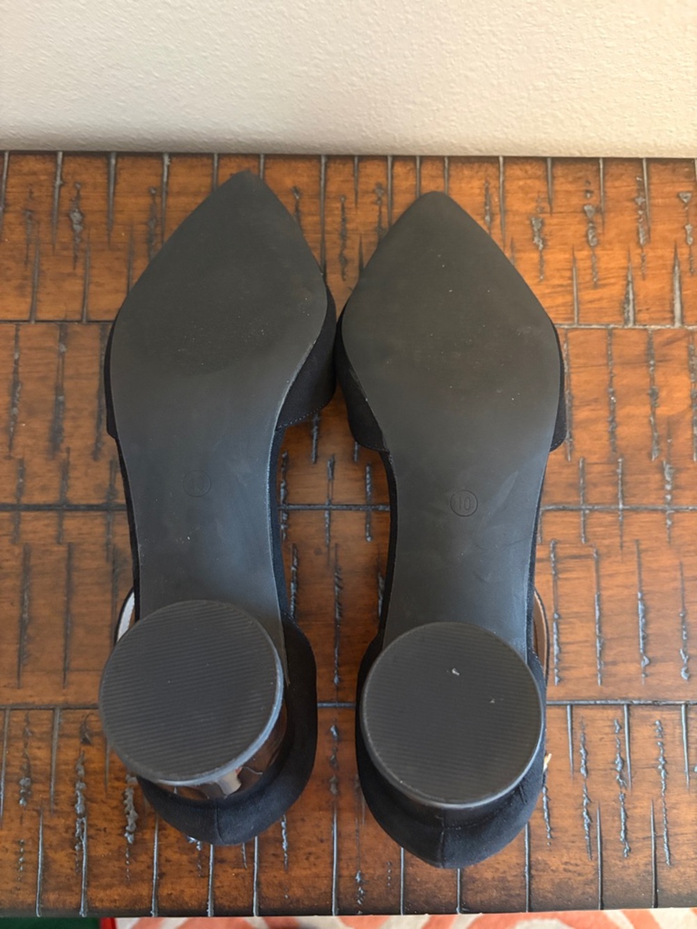 Cato Black Pointed-Toe Ankle-Strap Heels - Picture 5 of 8